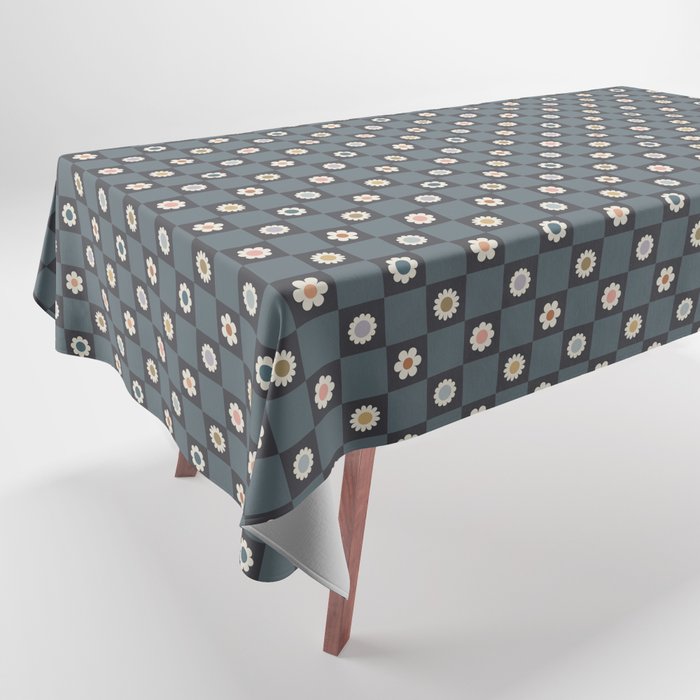 Daisy Checkerboard Tablecloth Gallery Image 1