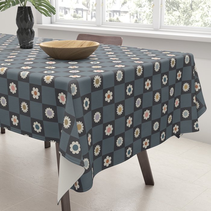 Daisy Checkerboard Tablecloth Gallery Image 3