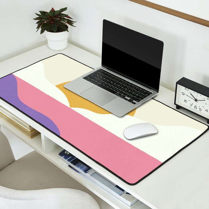 Sunset Island - Pink Desk Mat Gallery Image 2