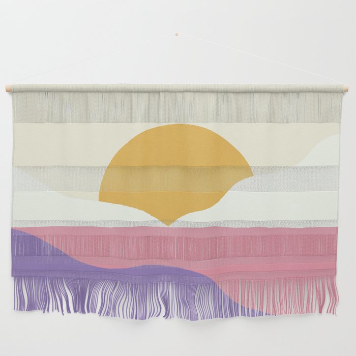 Sunset Island - Pink Wall Hanging Gallery Image 1