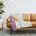 Sunset Island - Pink Throw Blanket Gallery Image 1