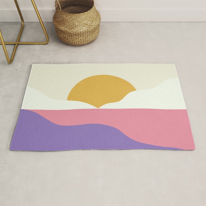 Sunset Island - Pink Rug Gallery Image 1