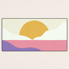 Sunset Island - Pink Desk Mat Gallery Image 3