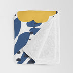 Outdoor: florals matching to design for a happy life Throw Blanket Gallery Image 3
