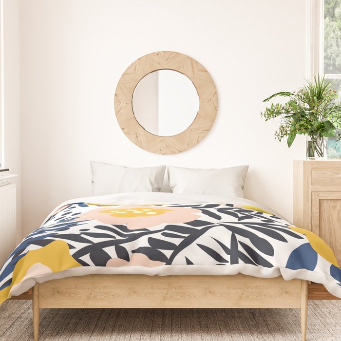 Outdoor: florals matching to design for a happy life Duvet Cover Gallery Image 3