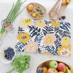 Outdoor: florals matching to design for a happy life Cutting Board Gallery Image 2