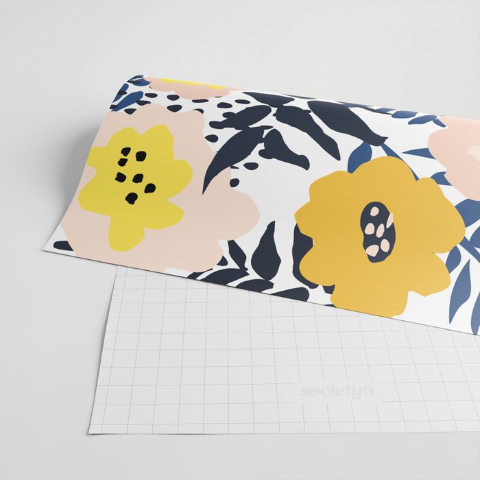 Outdoor: florals matching to design for a happy life Wrapping Paper Gallery Image 2