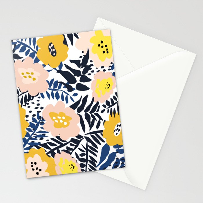 Outdoor: florals matching to design for a happy life Stationery Card Gallery Image 2