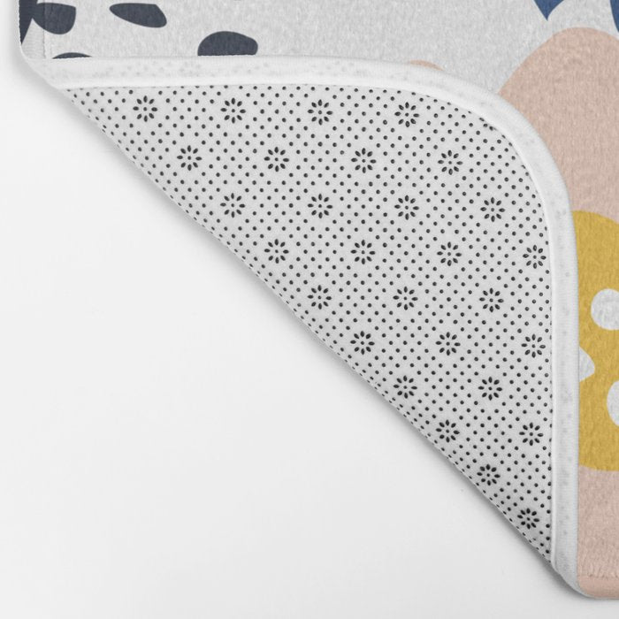 Outdoor: florals matching to design for a happy life Bath Mat Gallery Image 2
