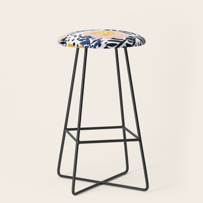 Outdoor: florals matching to design for a happy life Stool Gallery Image 1