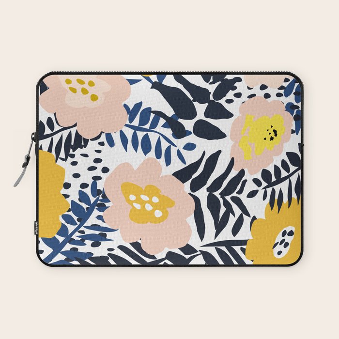 Outdoor: florals matching to design for a happy life Laptop Sleeve Gallery Image 1