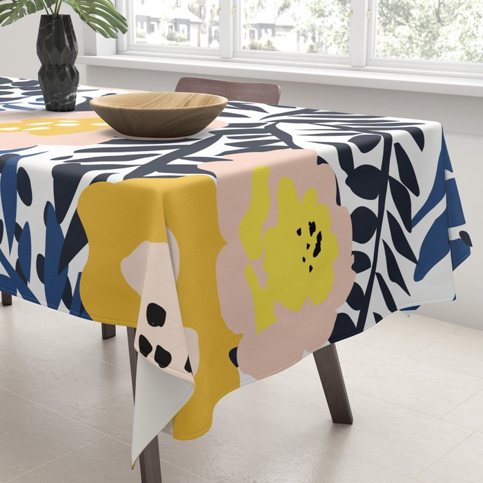 Outdoor: florals matching to design for a happy life Tablecloth Gallery Image 3