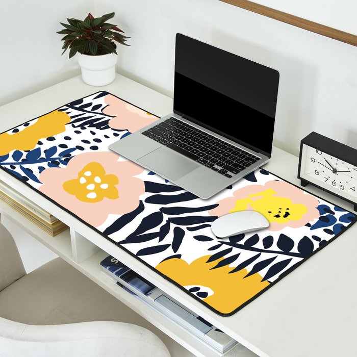 Outdoor: florals matching to design for a happy life Desk Mat Gallery Image 2