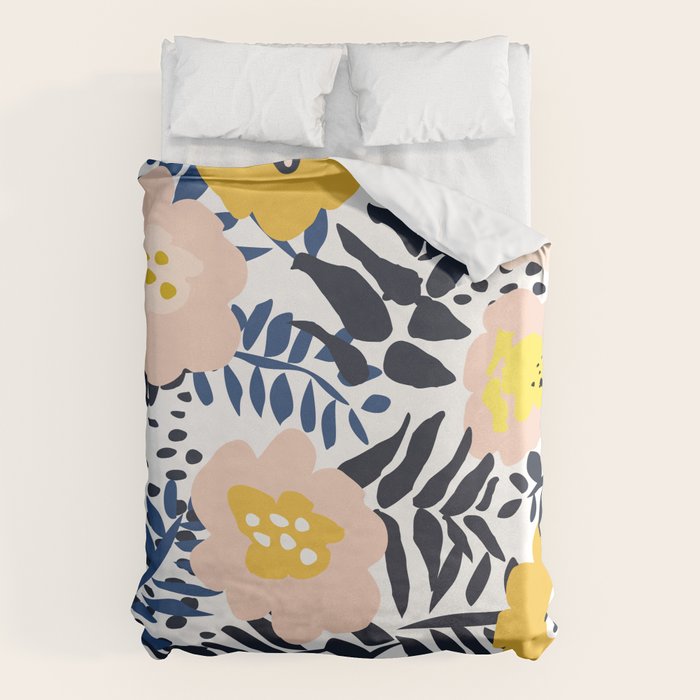 Outdoor: florals matching to design for a happy life Duvet Cover Gallery Image 6