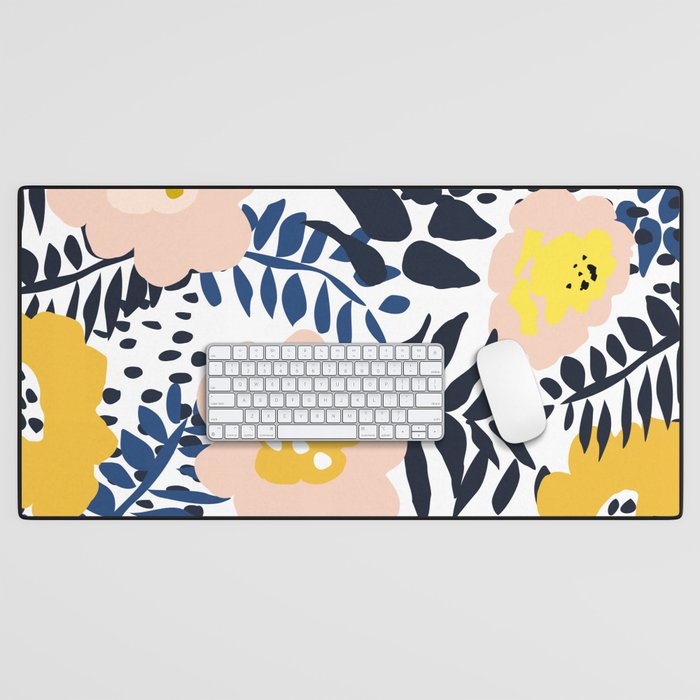 Outdoor: florals matching to design for a happy life Desk Mat Gallery Image 1