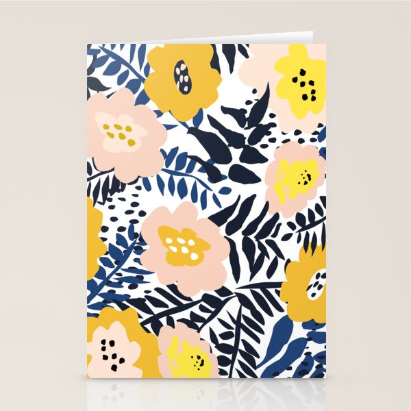 Outdoor: florals matching to design for a happy life Stationery Card Gallery Image 2