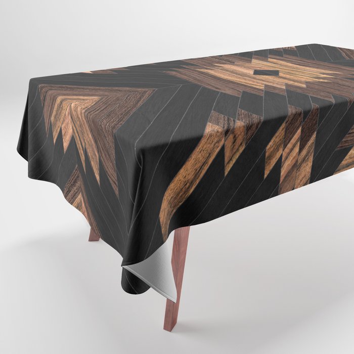 Urban Tribal Pattern No.7 - Aztec - Wood Tablecloth Gallery Image 1