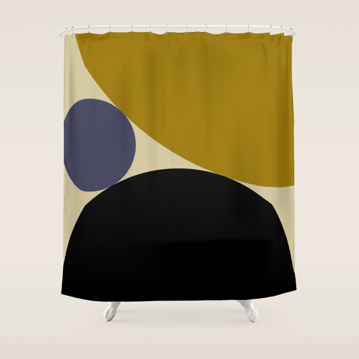 Circular Abstract IX Shower Curtain Gallery Image 1