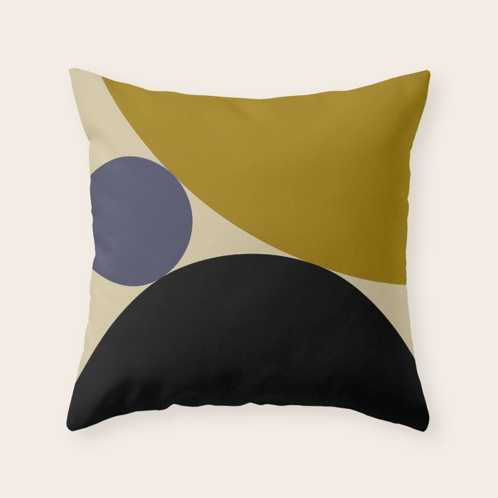 Circular Abstract IX Throw Pillow Gallery Image 6