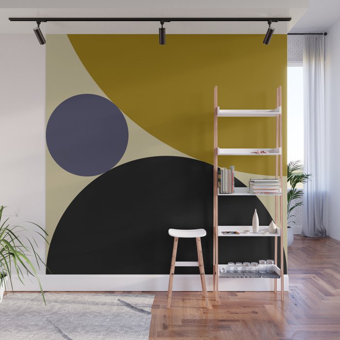 Circular Abstract IX Wall Mural Gallery Image 1