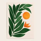 Tropical Forest Sunset / Mid Century Abstract Shapes Poster Gallery Image 4