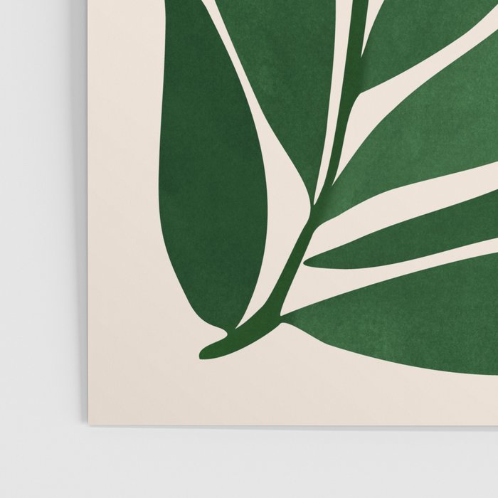 Tropical Forest Sunset / Mid Century Abstract Shapes Poster Gallery Image 3