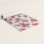 Pink Magnolia Blossoms Yoga Mat Gallery Image 2