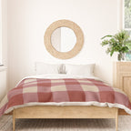 Bordeaux Checkered Theme Duvet Cover Gallery Image 3