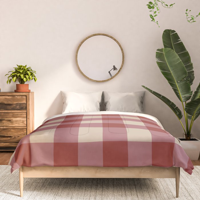 Bordeaux Checkered Theme Comforter Gallery Image 3