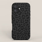 Black On Black Leopard iPhone Case Gallery Image 1