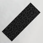 Black On Black Leopard Yoga Mat Gallery Image 1