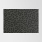 Black On Black Leopard Rug Gallery Image 2