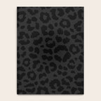 Black On Black Leopard Notebook Gallery Image 4