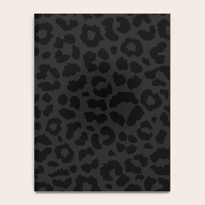 Black On Black Leopard Notebook Gallery Image 4