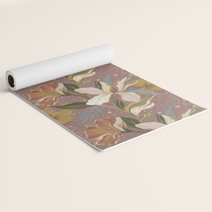 Celestial Iris Garden Yoga Mat Gallery Image 2