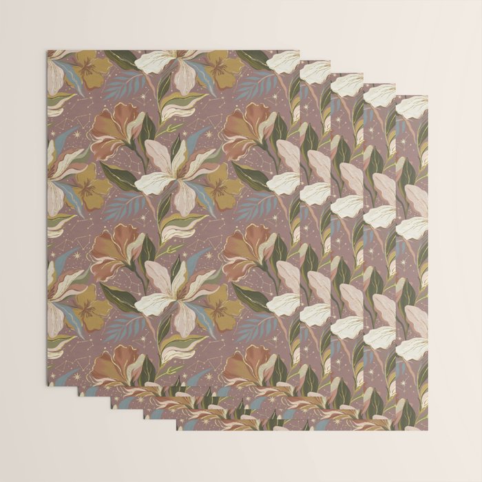 Celestial Iris Garden Wrapping Paper Gallery Image 3