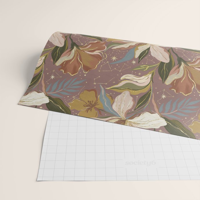 Celestial Iris Garden Wrapping Paper Gallery Image 2
