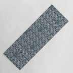 Feather Tile Navy Yoga Mat Gallery Image 1