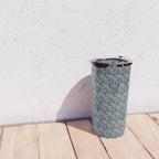 Feather Tile Navy Travel Mug Gallery Image 4
