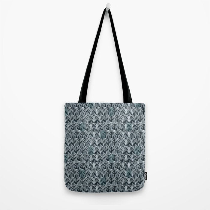 Feather Tile Navy Tote Bag Gallery Image 2
