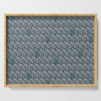 Feather Tile Navy Serving Tray Gallery Image 1