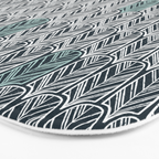 Feather Tile Navy Bath Mat Gallery Image 3