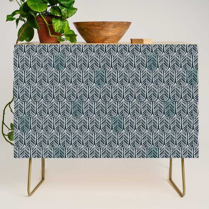 Feather Tile Navy Credenza Gallery Image 1