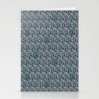 Feather Tile Navy Stationery Card Gallery Image 2