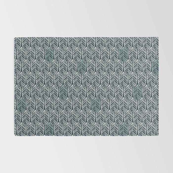 Feather Tile Navy Rug Gallery Image 2