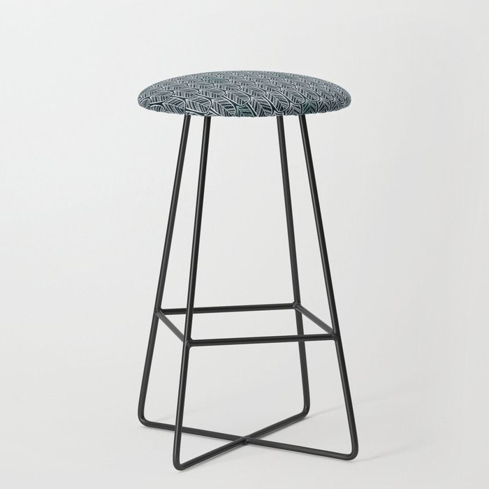 Feather Tile Navy Stool Gallery Image 1