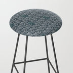 Feather Tile Navy Stool Gallery Image 2