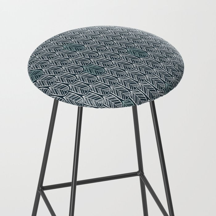 Feather Tile Navy Stool Gallery Image 2