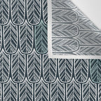 Feather Tile Navy Wall Tapestry Gallery Image 3