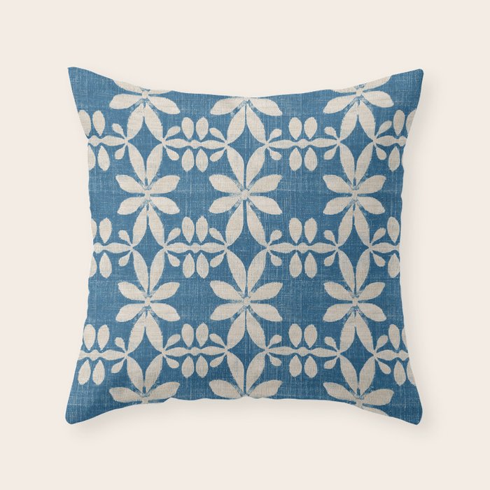 STELLA WEST STAR DENIM Throw Pillow Gallery Image 1